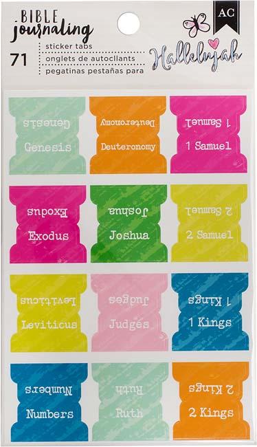 American Crafts Bible Journaling Sticker Tabs-Chapters