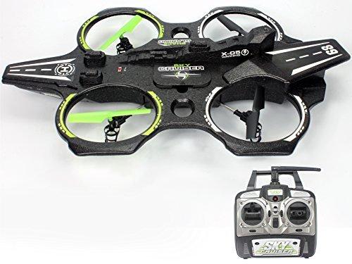 Drone Quadcopter Giant Aircraft Carrier with LED's Sky Cruiser Aerocraft, 2.4Ghz Remote Control, Easy Control 6 Axis Gyroscope