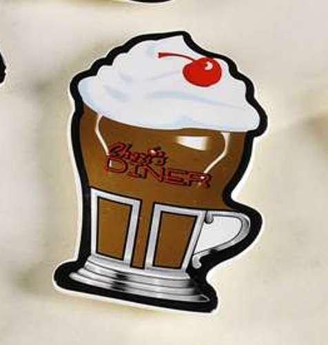 Giftcraft Retro Tea Bag Holder - Old Fashioned Ice Cream Soda Float or Sundae