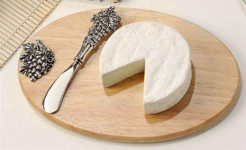Giftcraft Cheese Board with Spreader with Grape Motif