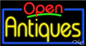 Antiques Open Handcrafted Energy Efficient Glasstube Neon Signs
