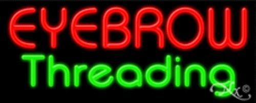 Eyebrow Threading Handcrafted Energy Efficient Real Glasstube Neon Sign