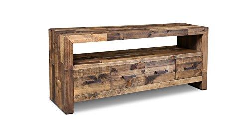 Crafters and Weavers Rustic Style Fulton TV Stand / Console Table - 65 inch