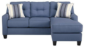 Benchcraft - Aldie Nuvella Contemporary Sofa Chaise - Blue