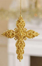 Load image into Gallery viewer, Giftcraft Glittered Cross Ornament, Choice of Style