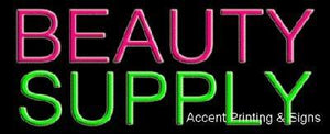Beauty Supply Handcrafted Real GlassTube Neon Sign