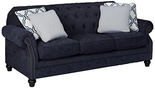 Benchcraft - LaVernia Contemporary Upholstered Sofa - Navy
