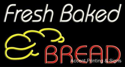 Fresh Baked Bread Large Handcrafted Real GlassTube Neon Sign