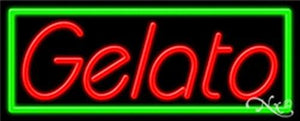 Gelato Handcrafted Energy Efficient Glasstube Neon Signs
