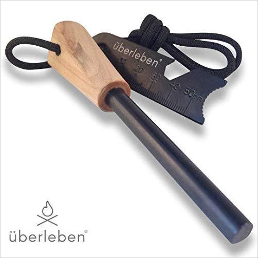 Ferro Rod Fire Starter for Survival | 6 in 1 Multi-Tool