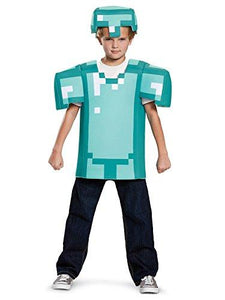 Armor Classic Minecraft Costume, Blue, Medium (7-8)