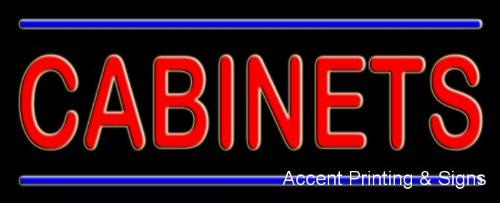 Cabinets Handcrafted Real GlassTube Neon Sign