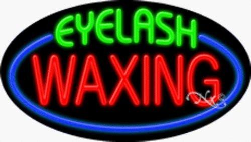 Eyelash Waxing Handcrafted Energy Efficient Real Glasstube Flashing Neon Sign