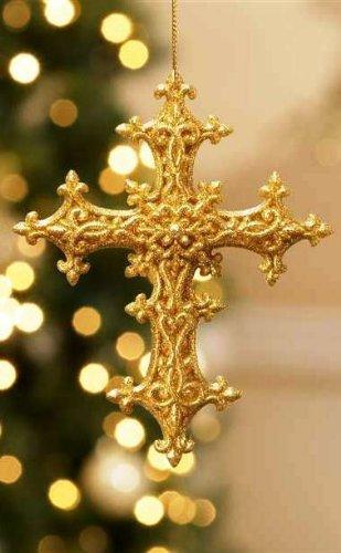 Giftcraft Glittered Cross Ornament, Choice of Style