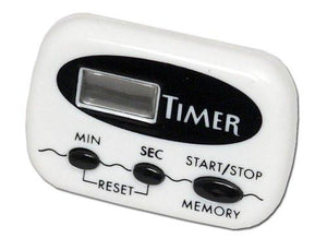 Chef Craft 21239 1-Piece 99 Minute Digital Timer with Clip, White, 2-1/2-Inch