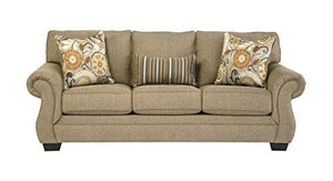 Benchcraft - Tailya Traditional Living Room Sofa - 3 Accent Pillows Included - Barley