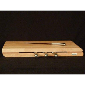 Select nice artelegno dual sided solid beech wood cutting board with integrated magnetic knife storage luxurious italian torino collection by master craftsmen ecofriendly natural finish extra large