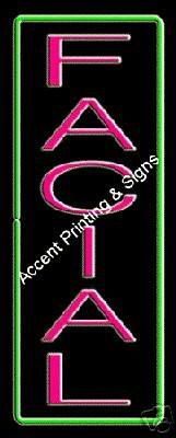 Facial Vertical Handcrafted Real GlassTube Neon Sign