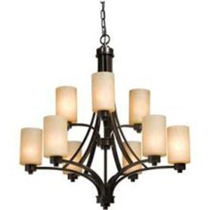 Artcraft Lighting Parkdale 9-Light 2-Tier Chandelier, Oil-Rubbed Bronze