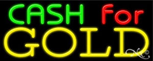 Cash For Gold Handcrafted Energy Efficient Glasstube Neon Signs