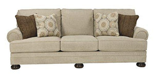 Benchcraft - Quarry Hill Traditional Upholstered Sofa - Quartz