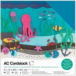 American Crafts Variety Cardstock Pack 12"X12" 60/Pkg-Jewel