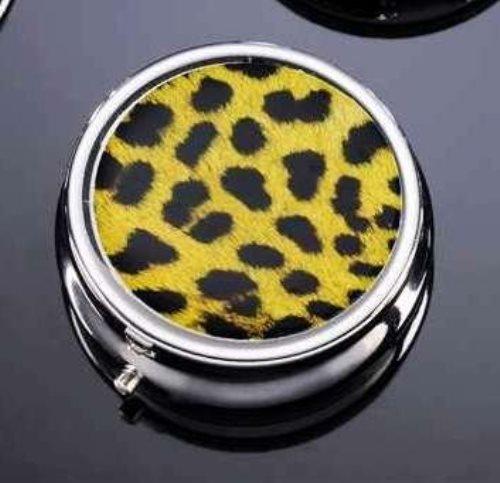 Animal Print Pill Box by Giftcraft - Choice of Color, Leopard