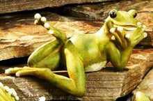Load image into Gallery viewer, Giftcraft Whimsical Lounging Frog Figurine, Choice of Style