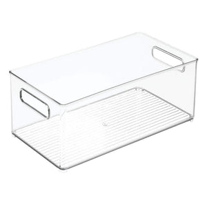 On amazon mdesign large plastic storage organizer bin holds crafting sewing art supplies for home classroom studio cabinet or closet great for kids craft rooms 14 5 long 8 pack clear