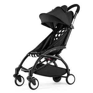 Baby Stroller Ultra Light Portable Easy Folding Seated Reclining On The Aircraft Baby Stroller with Rain Cover Adjustable Neonatal 0-36 Months Travel Stroller 4361103CM (Color : F)