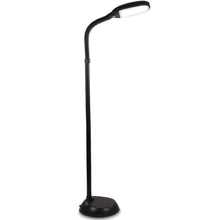 Load image into Gallery viewer, Brightech Litespan LED Bright Reading and Craft Floor Lamp - Modern Standing Pole Light - Dimmable, Adjustable Gooseneck Task Lighting Great in Sewing Rooms, Bedrooms - Black