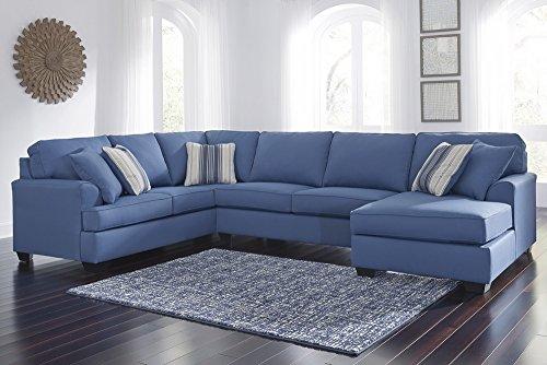 Benchcraft Brioni Nuvella Sectional w/RAF Chaise (Oversized) by Ashley