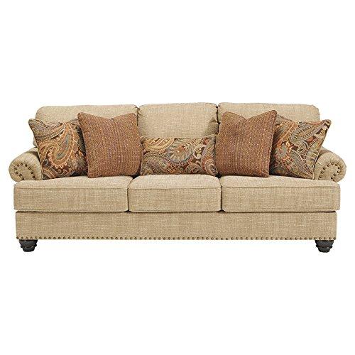 Benchcraft - Candoro Casual Sleeper Sofa - Queen Size Mattress Included - Oatmeal
