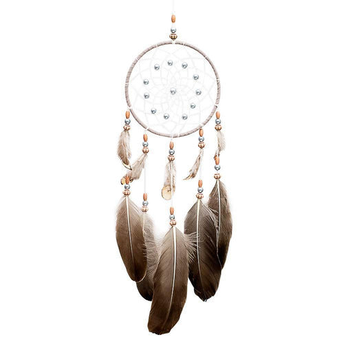 E-SHINE Dream Catchers Handmade with Feathers for Wall Hanging Decoration Wedding Decoration Craft（American Retro，Dia 5.1