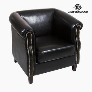 Armchair Polyskin Black - Relax Retro Collection by Craftenwood