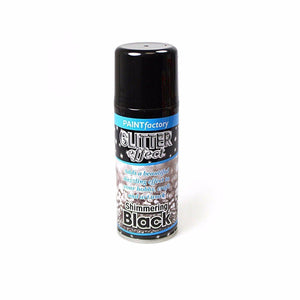 Black Glitter Effect Colour Spray Can Paint Decorative Creative Crafts 200ml