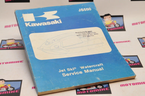 Genuine KAWASAKI JETSKI WATERCRAFT PWC SERVICE SHOP MANUAL JS550 A1 A2 1982-1983