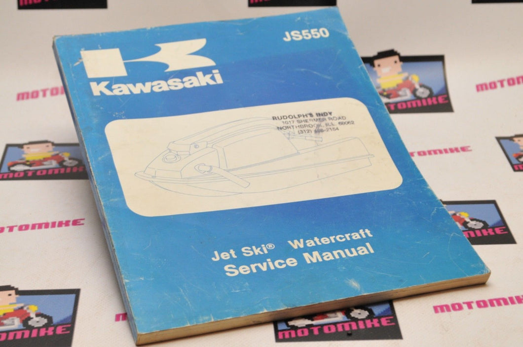 Genuine KAWASAKI JETSKI WATERCRAFT PWC SERVICE SHOP MANUAL JS550 A1 A2 1982-1983