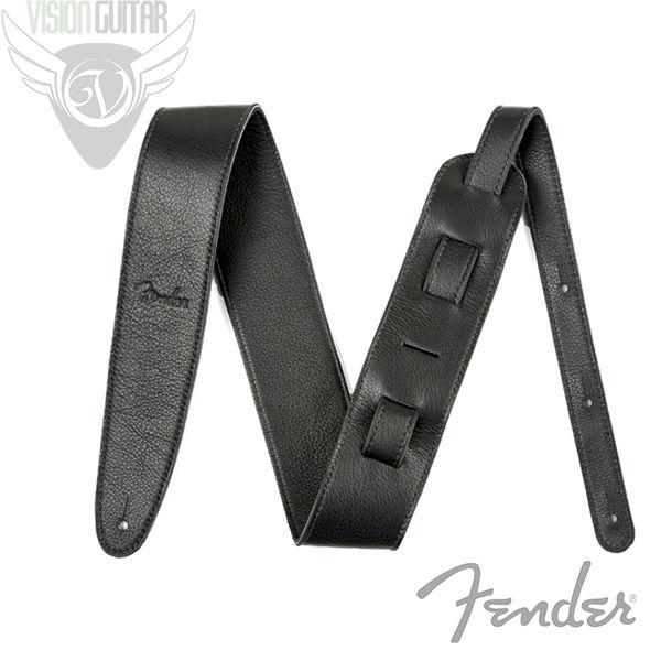 Fender® Artisan Crafted Leather Straps - Black 2.5