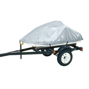 Dallas Manufacturing Co. Polyester Personal Watercraft Cover B, Fits 3 Seater Model Up To 124"L x 49"W x 40"H - Silver