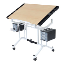 Load image into Gallery viewer, Featured studio designs pro craft station in white with maple 13245
