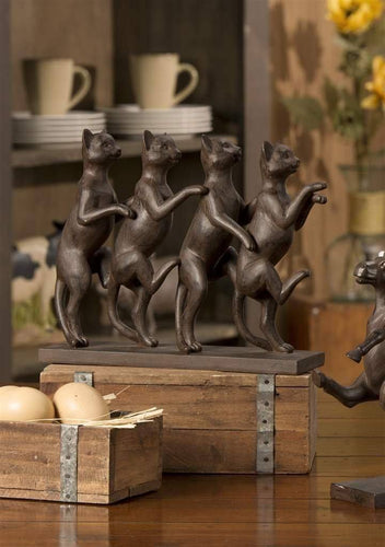 Four Dancing Cats Figurine by Giftcraft
