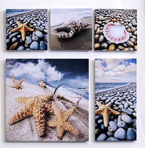 Giftcraft Seashell Design Wall Prints, Set of 5