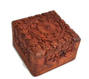 Artncraft Jewelry Box Novelty Item, Unique Artisan Traditional Hand Carved 1