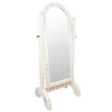 Load image into Gallery viewer, Fantasy Fields - Alphabet Thematic Kids Wooden Standing Mirror for Girls | Imagination Inspiring Hand Crafted &amp; Hand Painted Details   Non-Toxic, Lead Free Water-based Paint