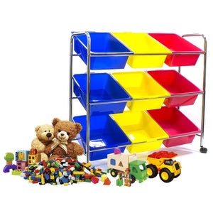 Best sorbus toy bins office supply organizer on wheels plastic storage cart with removable bins ideal for toys books crafts office supplies and much more primary colors