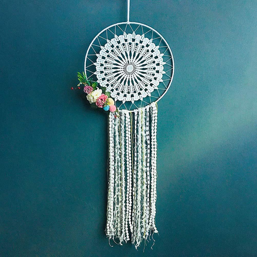 FIGEN Dream Catcher Handmade Traditional Feather Wall Hanging Home Decoration Decor Ornament Craft (L)