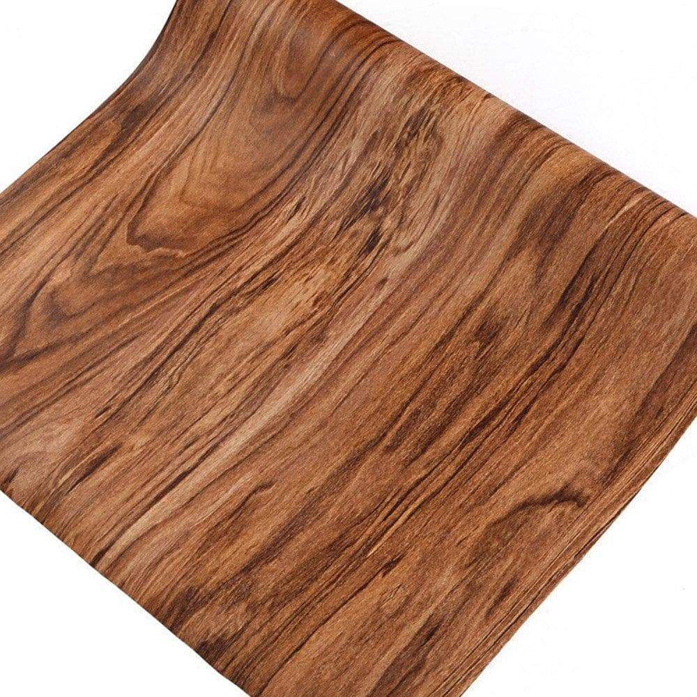 Buy f u walnut wood grain contact paper self adhesive shelf liner covering for kitchen cabinets doors drawers countertop arts and crafts 23 5x78 inch