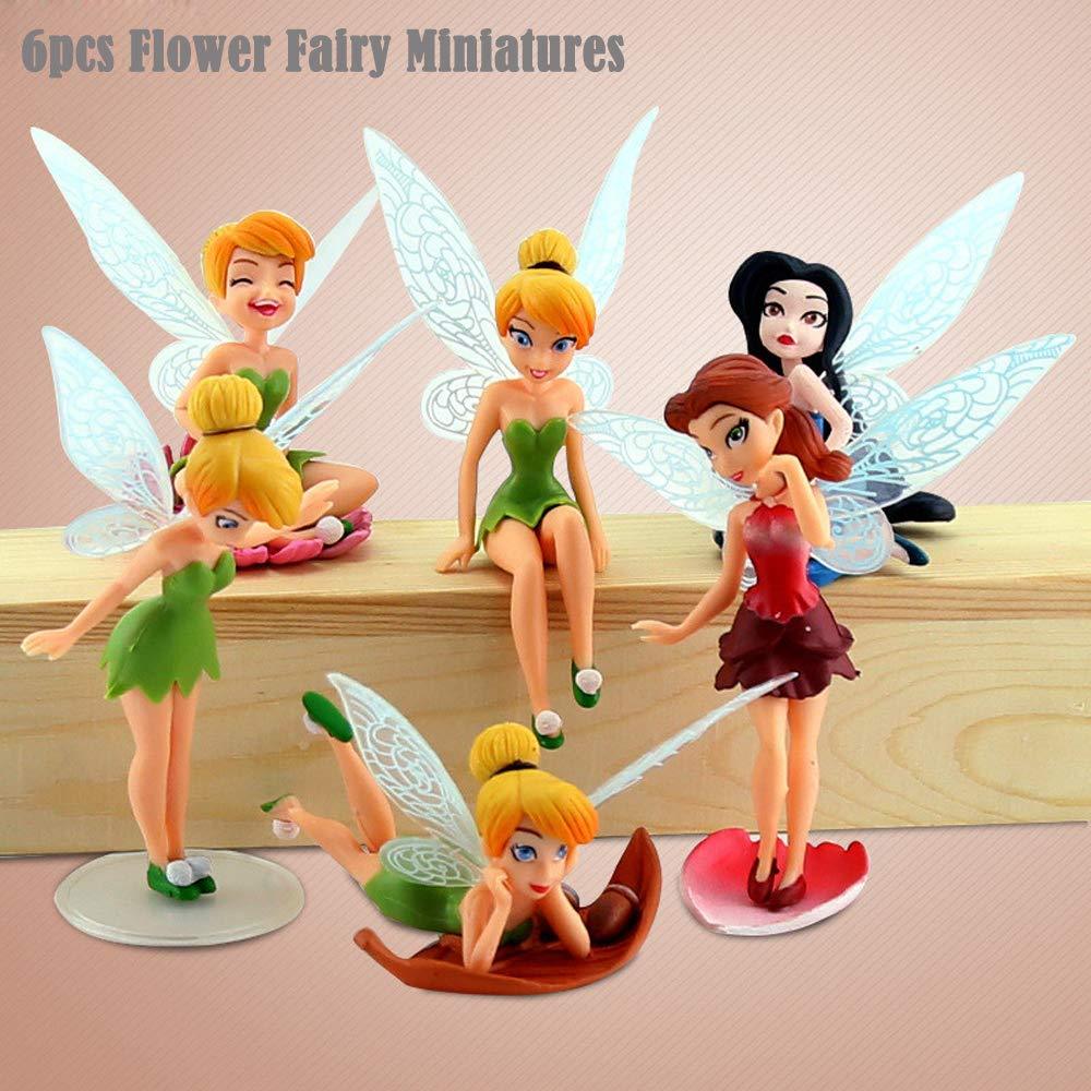 fannuoyi 6X Fairy Miniature Figurine Garden Ornament Plant Pot Craft Dollhouse Decoration