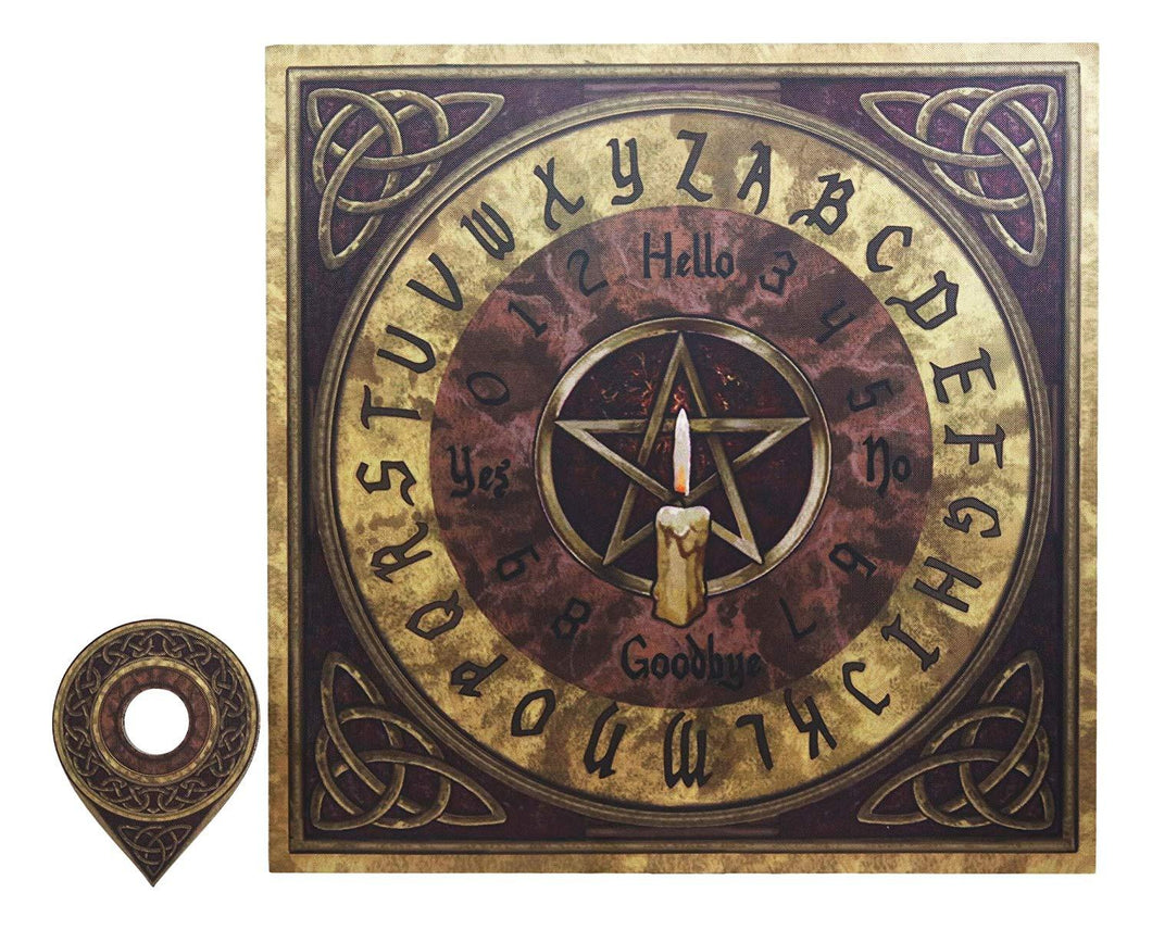 Ebros Celtic Pentagram Illustrated Ouija Talking Spirit Board Game with Planchette 15